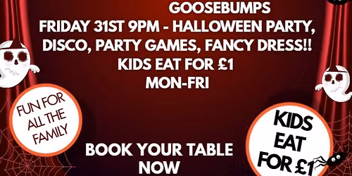 \ud83c\udfac\ud83d\udc7b FAMILY HALLOWEEN FILM DAY \u2013 GOOSEBUMPS! \ud83d\udc7b\ud83c\udfac