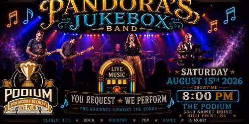 Pandora's Jukebox Band Live Interactive Show at The Podium