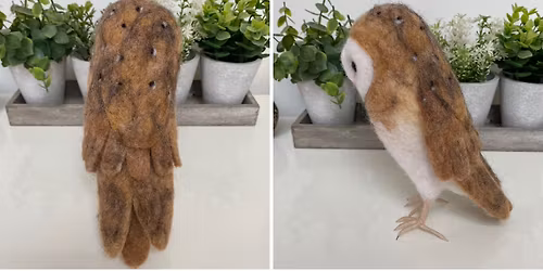 Needle felted barn owl \ud83e\udd89 