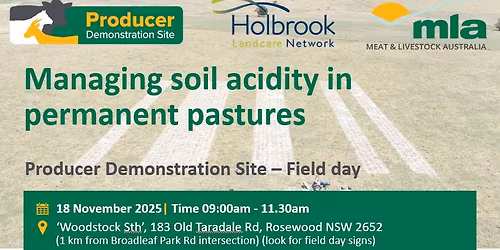 Managing Soil Acidity in Permanent Pastures - Field Day
