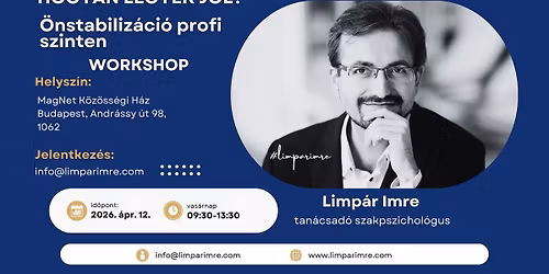 Hogyan legyek j\u00f3l a b\u0151r\u00f6mben? - \u00d6nstabiliz\u00e1ci\u00f3 profi szinten - workshop