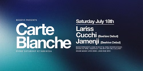 CARTE BLANCHE \u2022 07.18.26