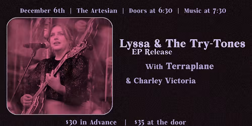 Lyssa and The Try-Tones EP Release Show
