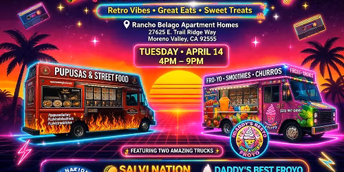 \ud83c\udf2e\ud83c\udf66 FOOD TRUCK NIGHT AT RANCHO BELAGO APARTMENT HOMES\ud83c\udf66\ud83c\udf2e