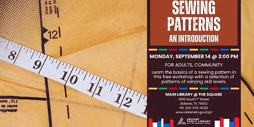 Introduction to Sewing Patterns (Main Library)