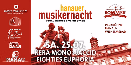HANAUER MUSIKERNACHT 2026 auf der Parkb\u00fchne Wilhelmsbad