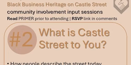 Meeting 2: Option 1: What is Castle Street to You?