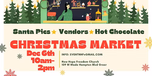 NHF Christmas Vendor Market with Santa & Hot Chocolate