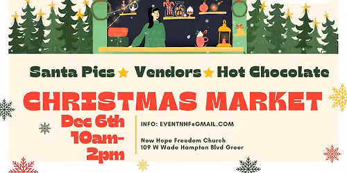 NHF Christmas Vendor Market with Santa & Hot Chocolate