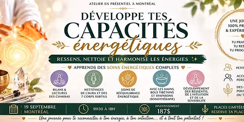 \u2728D\u00e9veloppe tes capacit\u00e9s \u00e9nerg\u00e9tiques : ressens, nettoie et harmonise les \u00e9nergies