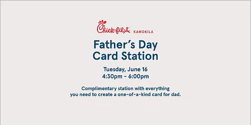Father's Day Card Station