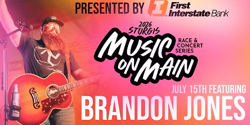 Sturgis Music on Main: Brandon Jones!