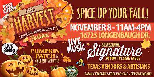 \ud83c\udf42YMCA LANGHAM CREEK-HARVEST FESTIVAL-FARMERS MARKET