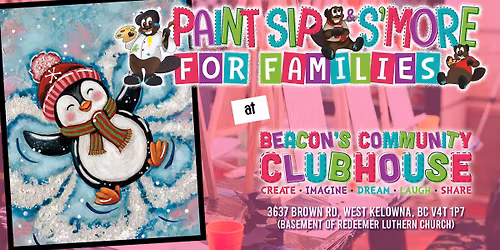 Paint, Sip & S'more Party - Snow Angel