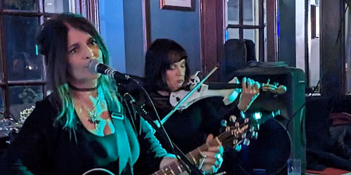 SISTERS of the MOON + Angela McCarron + floorspots : Garden Gig@OrpingtonLiberalClub