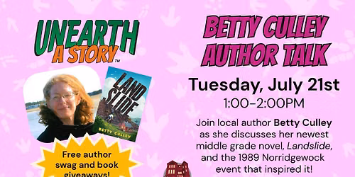 Betty Culley Author Talk