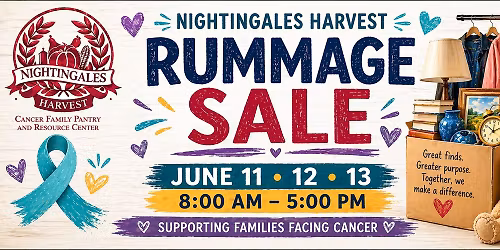 Nightingales Harvest Rummage Sale