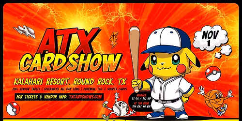 ATX Card Show in the Austin Area: Pokemon, TCG, and Sports Cards