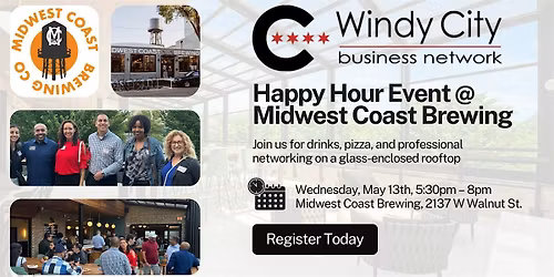Windy City Business Network: Happy Hour @ Midwest Coast Rooftop (May 13)
