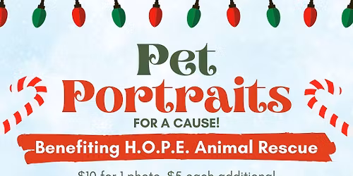 Pet Portraits For A Cause | Benefiting H.O.P.E. Animal Rescue