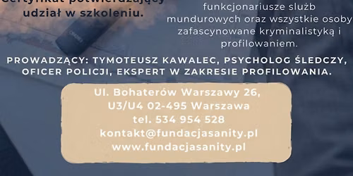SEMINARIUM Z PSYCHOLOGIEM \u015aLEDCZYM: Zaburzenia osobowo\u015bci, przemoc, psychopatologia