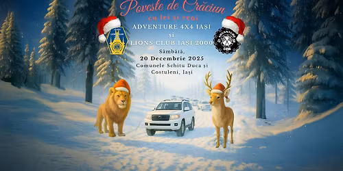 Poveste de Cr\u0103ciun cu lei \u0219i reni