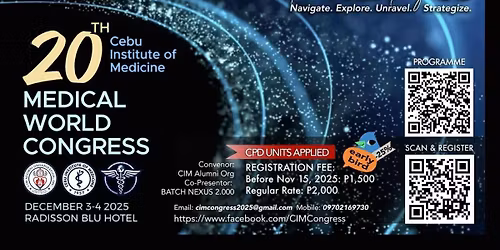 The 20th CIM Medical World Congress