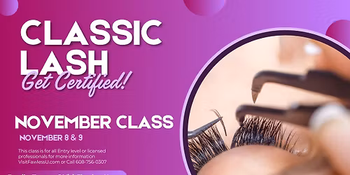 Classic Eyelash Extensions Training