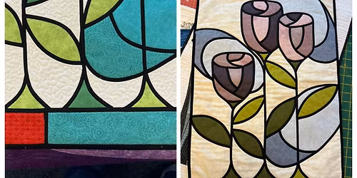 STAINED GLASS FABRIC PANEL \u00a340.00