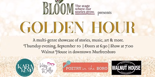 Bloom Stage presents: Golden Hour