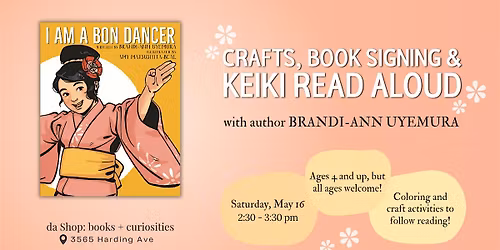 da Shop: Crafts, Book Signing, & Keiki Read Aloud with Brandi-Ann Uyemura
