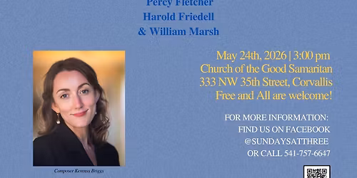 Sundays @ 3 Presents: Choral Evensong w\/ World Premiere Performance
