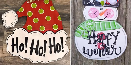 Door Hanger Paint Night at Purple Thistle Botanicals