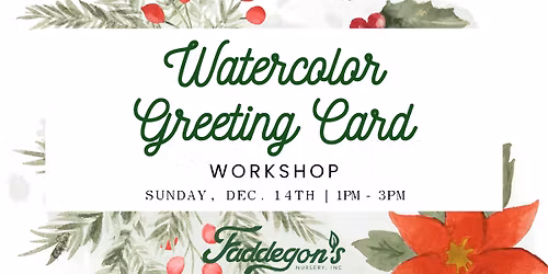 Holiday Watercolor Greeting Card Workshop