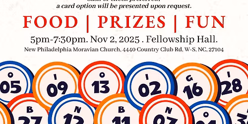 BINGO - Youth Fundraiser