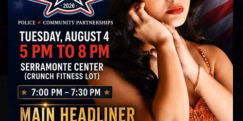 \ud83d\udea8 DCPD Presents: NATIONAL NIGHT OUT 2026! \ud83d\udea8 #HomeComing With MAIN HEADLINER: Arriane Del \ud83c\udf99\ufe0f
