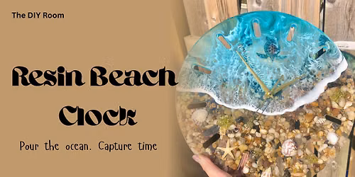Resin Beach Clock