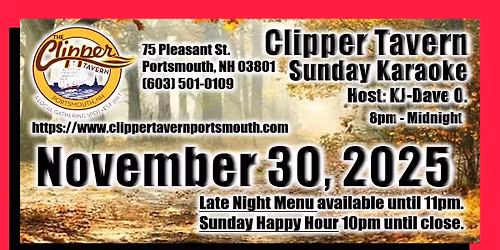 Sunday Night Karaoke