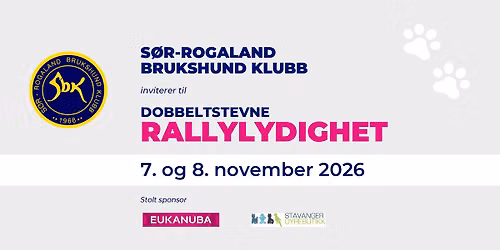 Rallylydighetsstevne Stavanger 7. og 8. november 2026