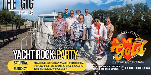 Gridley Paige AM Gold (The Yacht Rock Experience) Cruise to The Gig at Exit 33