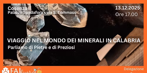 Viaggio nel mondo dei minerali in Calabria. Parliamo di pietre e preziosi.