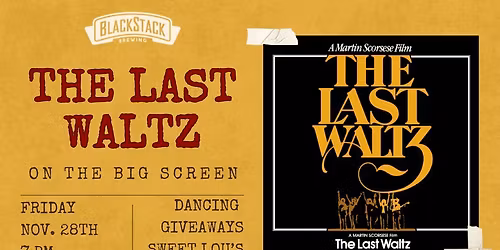 The Last Waltz: On The Big Screen