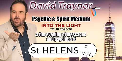 A fun evening of mediumship & psychic art in St Helens, Merseyside with David Traynor.