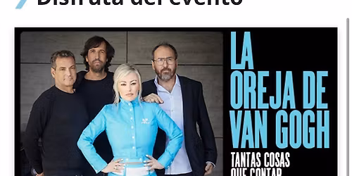 La Oreja de Van Gogh: Tantas Cosas Que Contar at Marenostrum Fuengirola