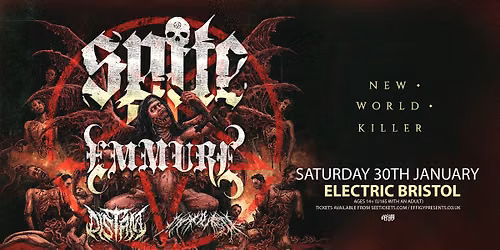 Spite and Emmure (co-headline) plus Distant and Mauled at Electric, Bristol