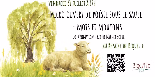 Micro ouvert de po\u00e9sie sous le saule\ud83c\udf99\ufe0f