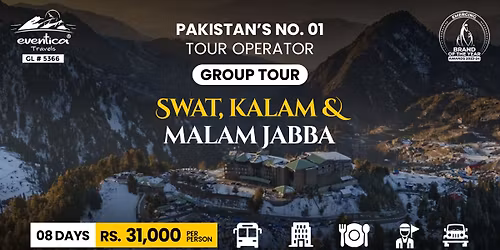 08 Days tour to Swat, Kalam, & Malam Jabba (28 November - 05 December)