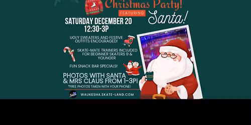 Family Ugly Sweater Christmas Party with SANTA!!