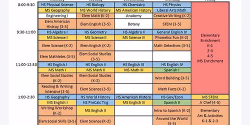 Join us for The HUB\u2019s K-12th OPEN HOUSE for home school classes & tutoring for 26\/27!