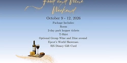 2026 Walt Disney World Food and Wine Weekend